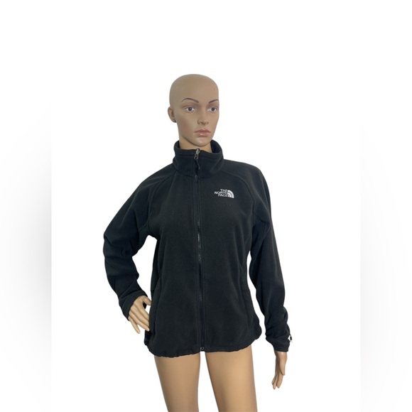 The North Face Women’s Size Small Long Sleeve Full Zipper Black Fleece Jacket - Picture 1 of 4